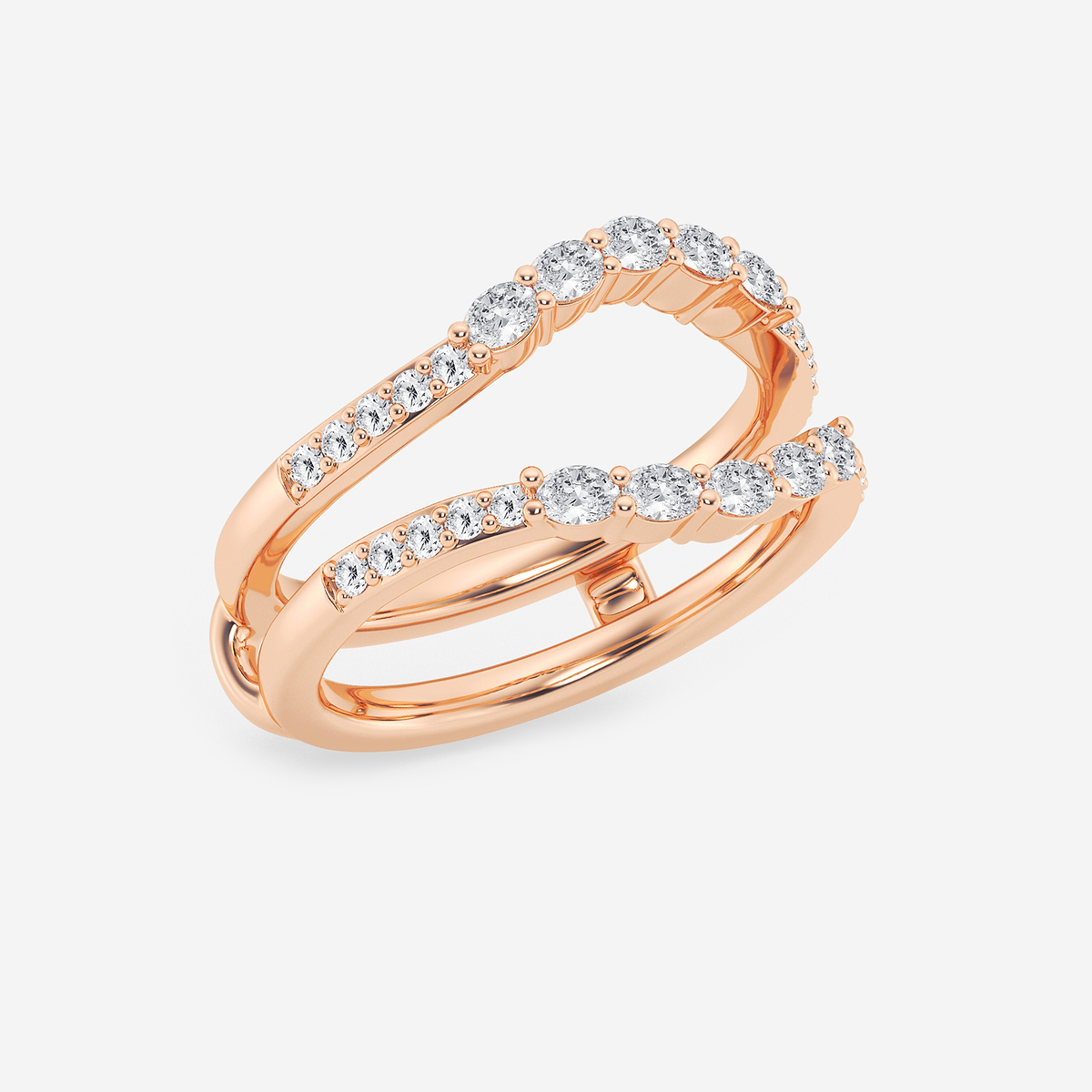 Additional Image 1 for  1/2 ctw Oval Lab Grown Diamond Ring Enhancer