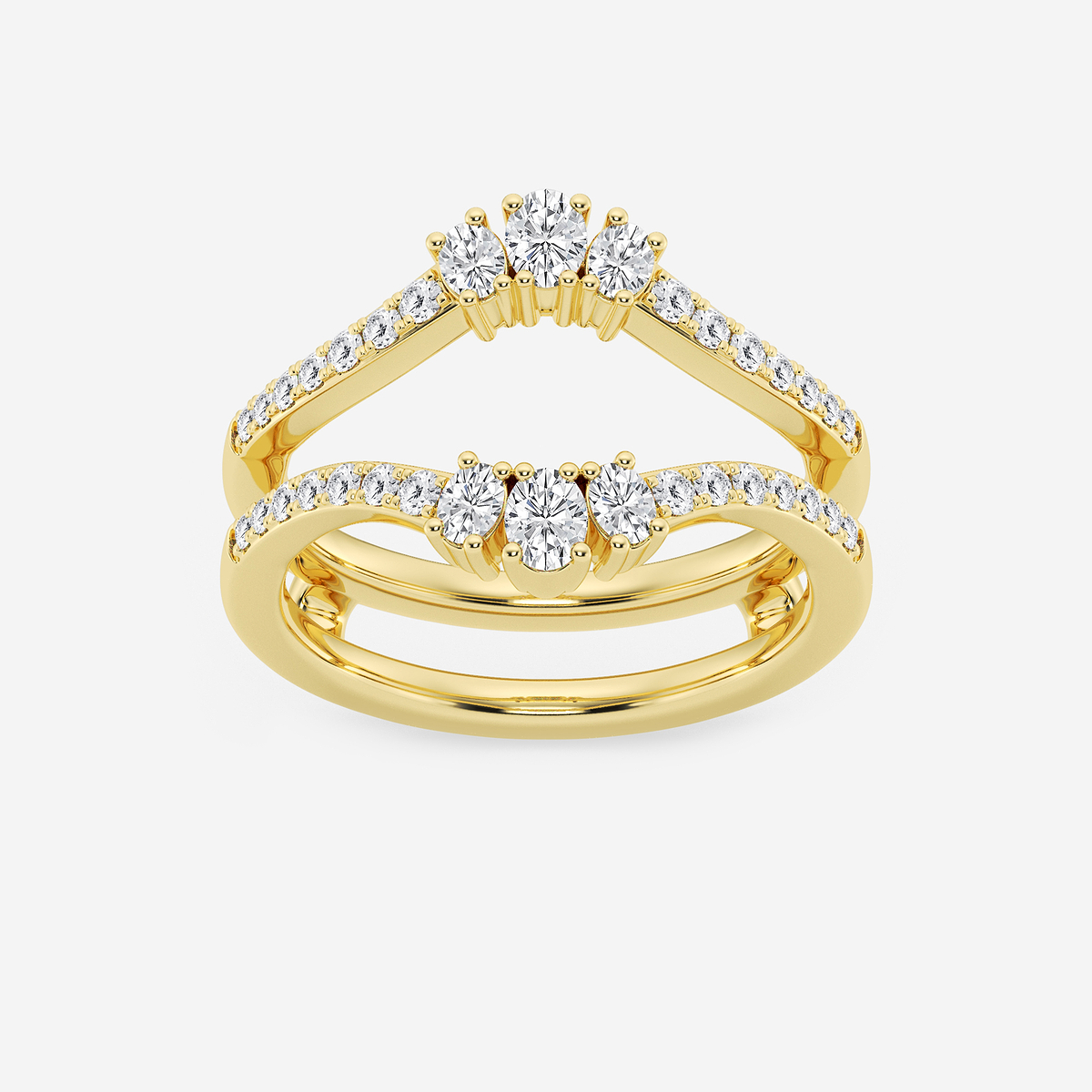 1/2 ctw Oval Lab Grown Diamond Ring Enhancer