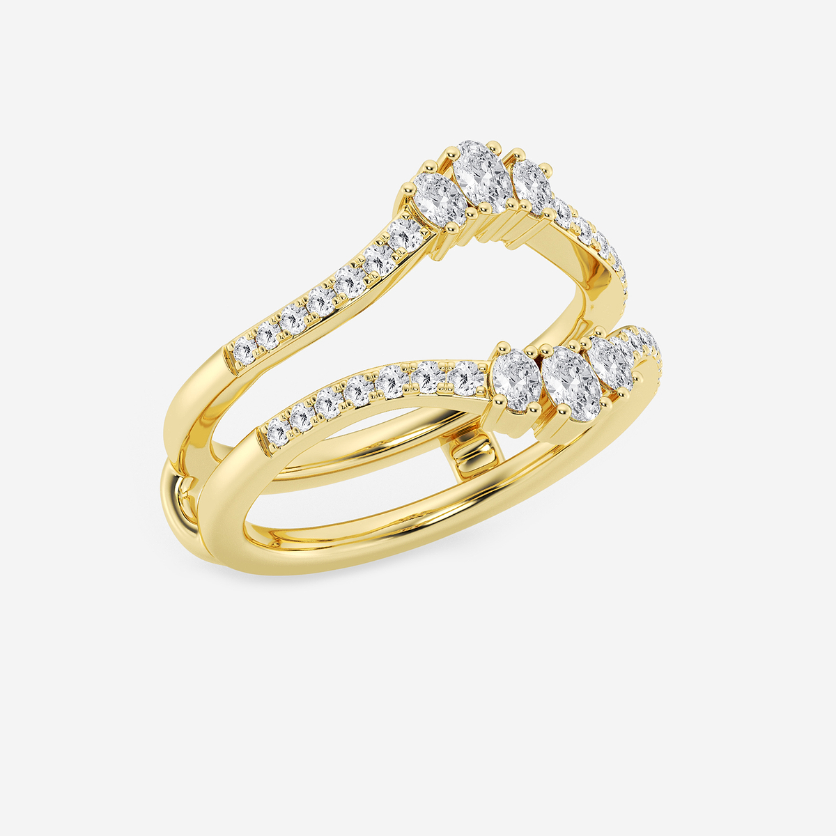 Additional Image 1 for  1/2 ctw Oval Lab Grown Diamond Ring Enhancer