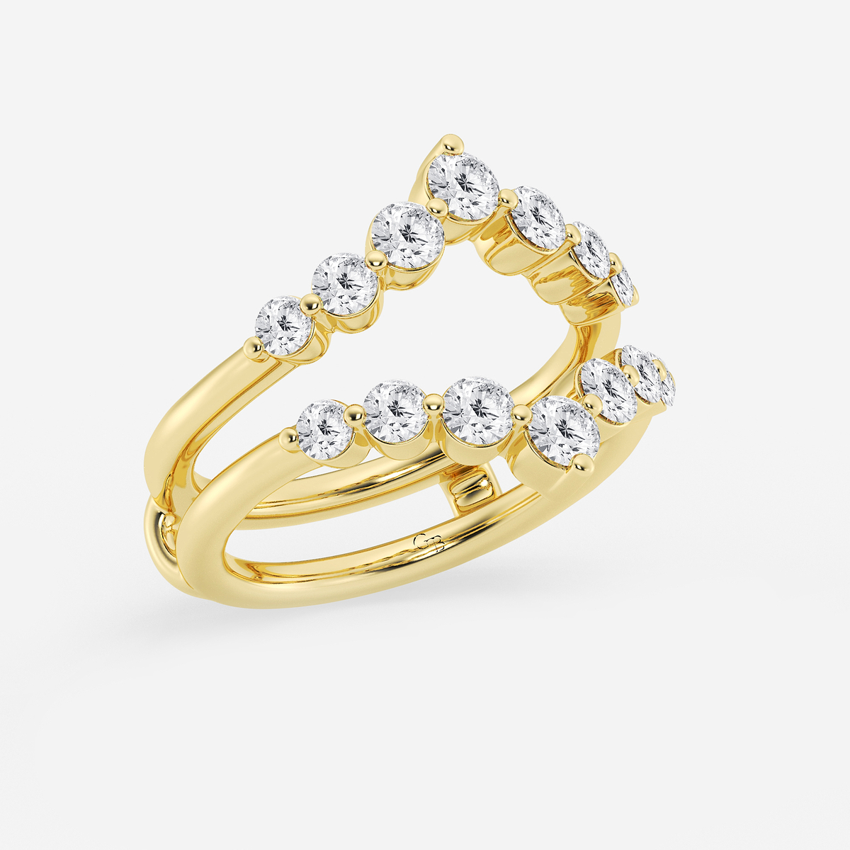 Additional Image 1 for  1 ctw Round Lab Grown Diamond Floating Ring Enhancer