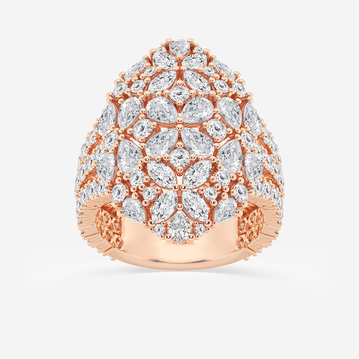 3 2/5 ctw Multi-Shape Lab Grown Diamond Cocktail Ring