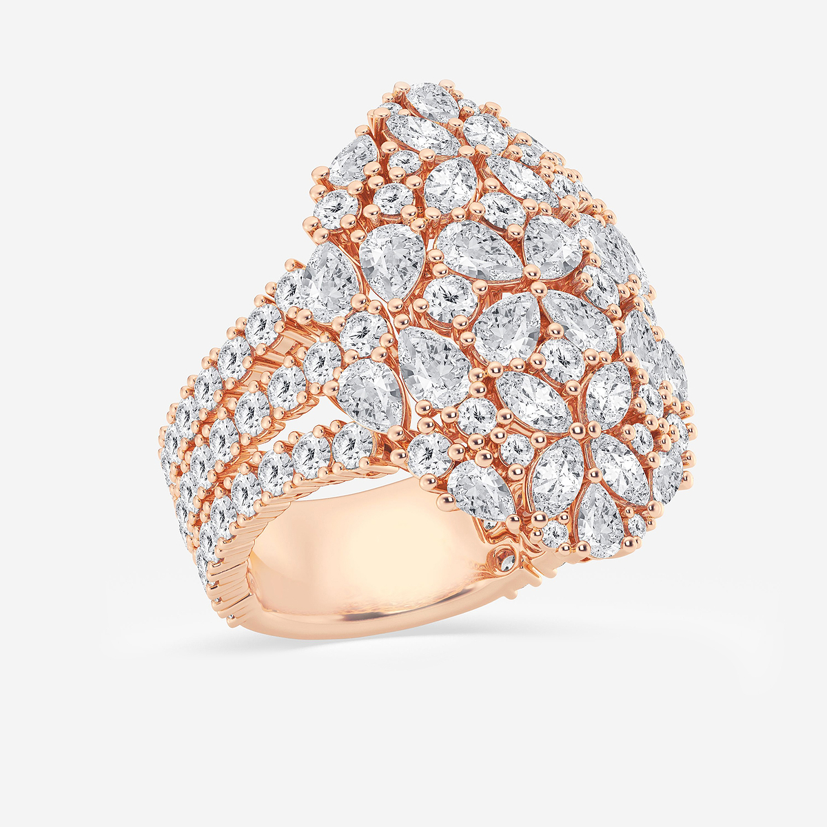 Additional Image 1 for  3 2/5 ctw Multi-Shape Lab Grown Diamond Cocktail Ring
