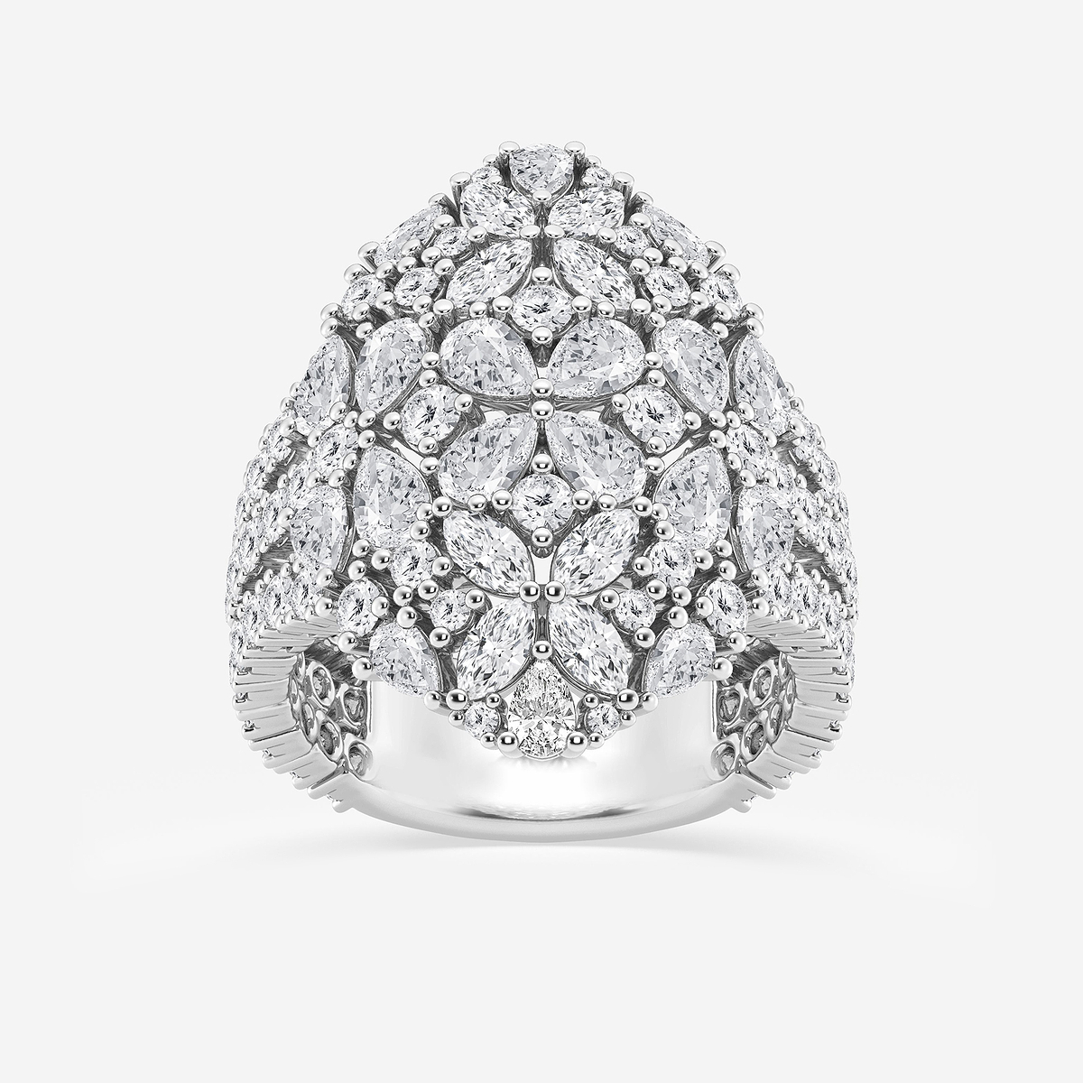 3 2/5 ctw Multi-Shape Lab Grown Diamond Cocktail Ring