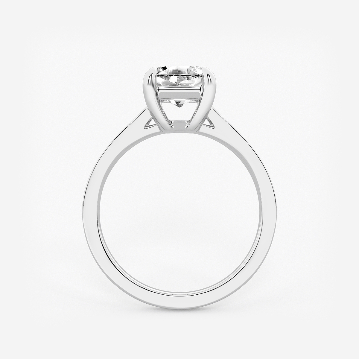 Additional Image 1 for  1 1/2 ctw Asscher Lab Grown Diamond Solitaire Engagement Ring