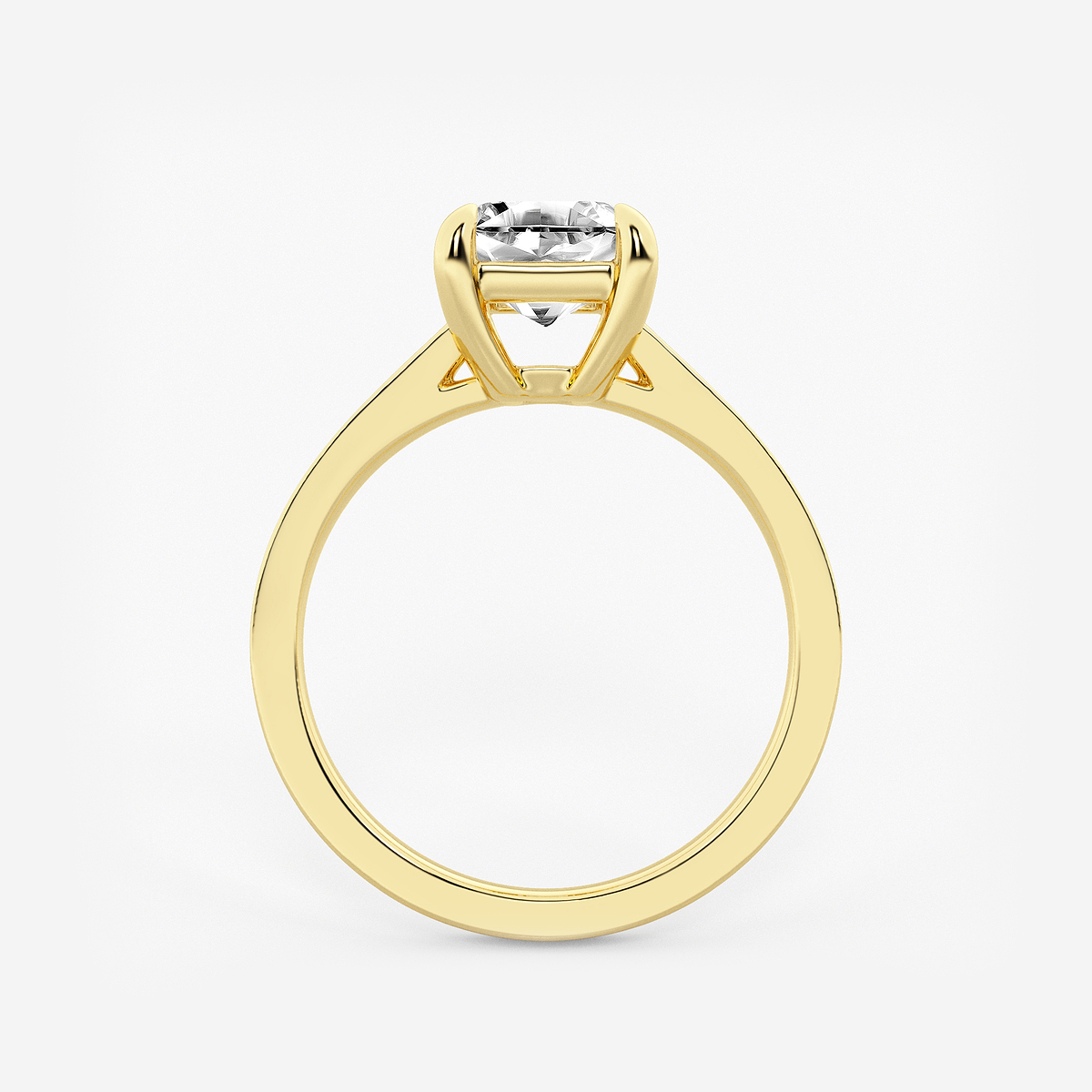 Additional Image 1 for  1 1/2 ctw Asscher Lab Grown Diamond Solitaire Engagement Ring