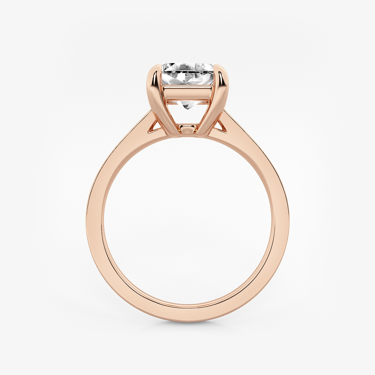 Additional Image 1 for  2 ctw Asscher Lab Grown Diamond Solitaire Engagement Ring