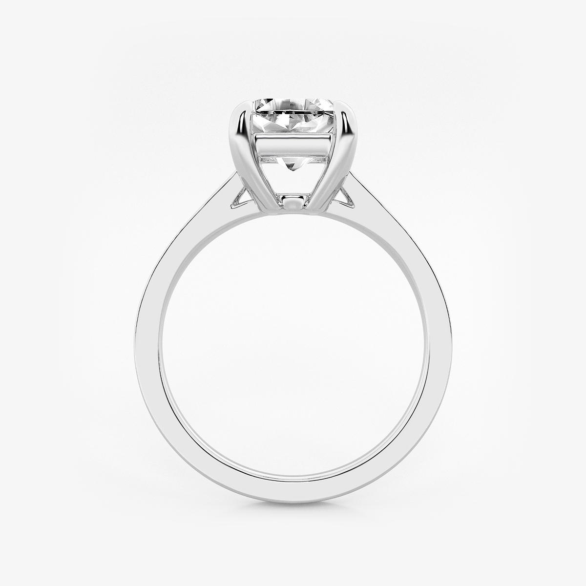 Additional Image 1 for  2 ctw Asscher Lab Grown Diamond Solitaire Engagement Ring