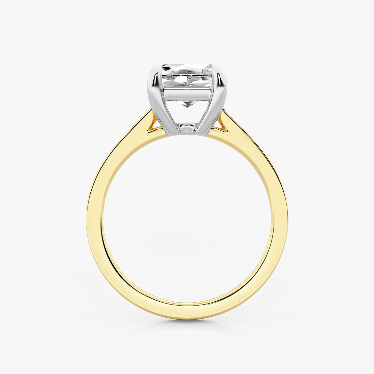 Additional Image 1 for  2 ctw Asscher Lab Grown Diamond Solitaire Engagement Ring