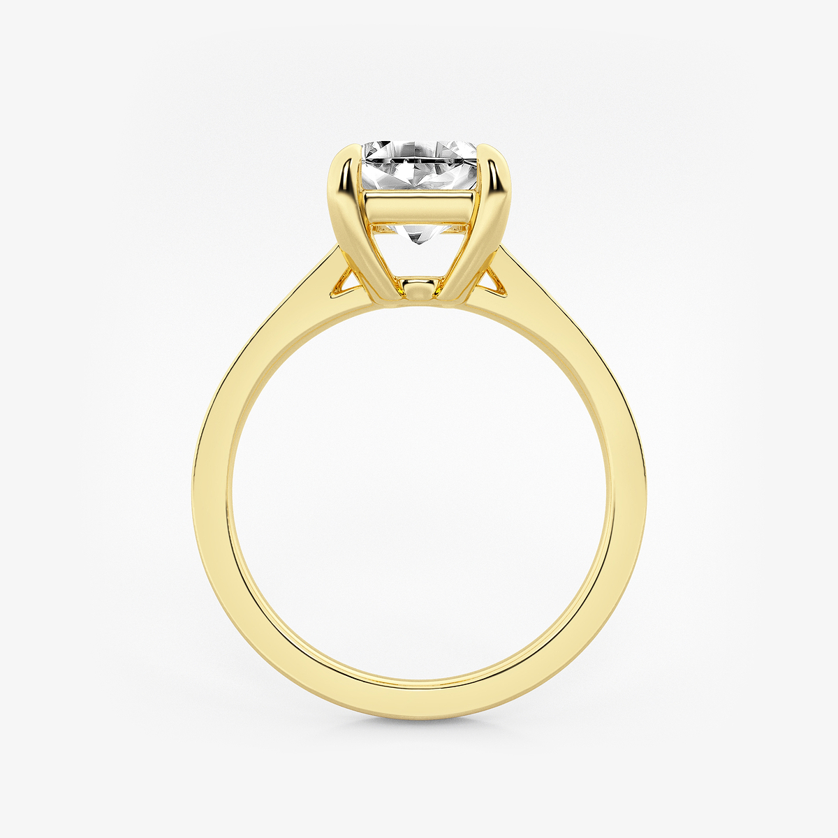 Additional Image 1 for  2 ctw Asscher Lab Grown Diamond Solitaire Engagement Ring