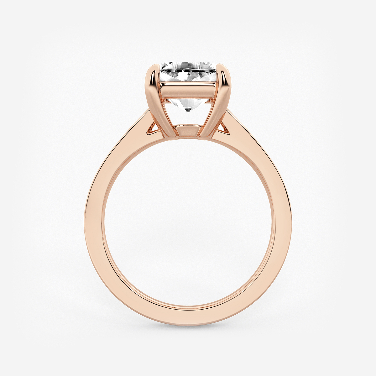 Additional Image 1 for  2 1/2 ctw Asscher Lab Grown Diamond Solitaire Engagement Ring