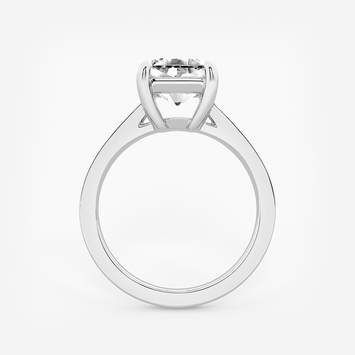 Additional Image 1 for  2 1/2 ctw Asscher Lab Grown Diamond Solitaire Engagement Ring