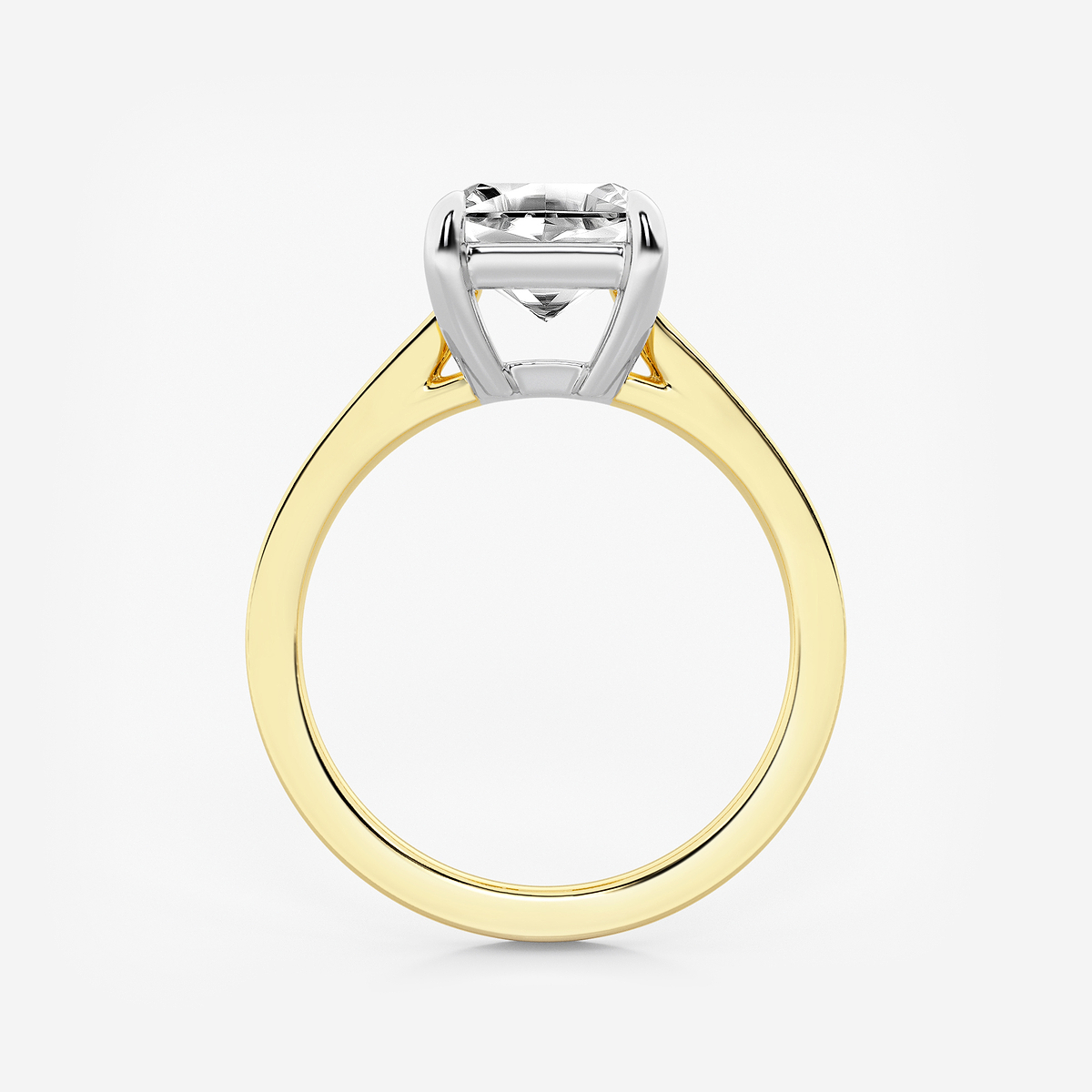 Additional Image 1 for  2 1/2 ctw Asscher Lab Grown Diamond Solitaire Engagement Ring