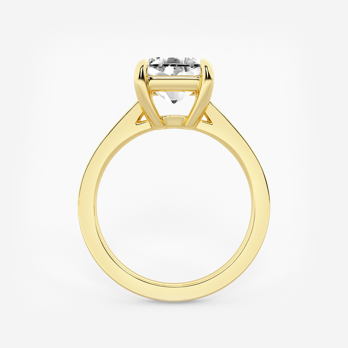 Additional Image 1 for  2 1/2 ctw Asscher Lab Grown Diamond Solitaire Engagement Ring