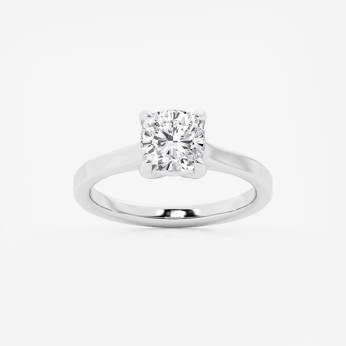 1 1/2 ctw Cushion Lab Grown Diamond Solitaire Engagement Ring