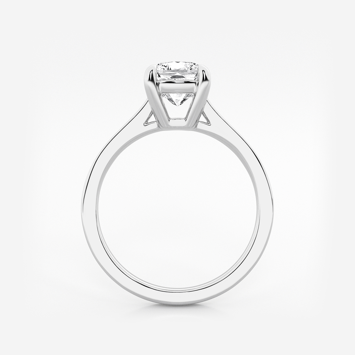 Additional Image 1 for  1 1/2 ctw Cushion Lab Grown Diamond Solitaire Engagement Ring