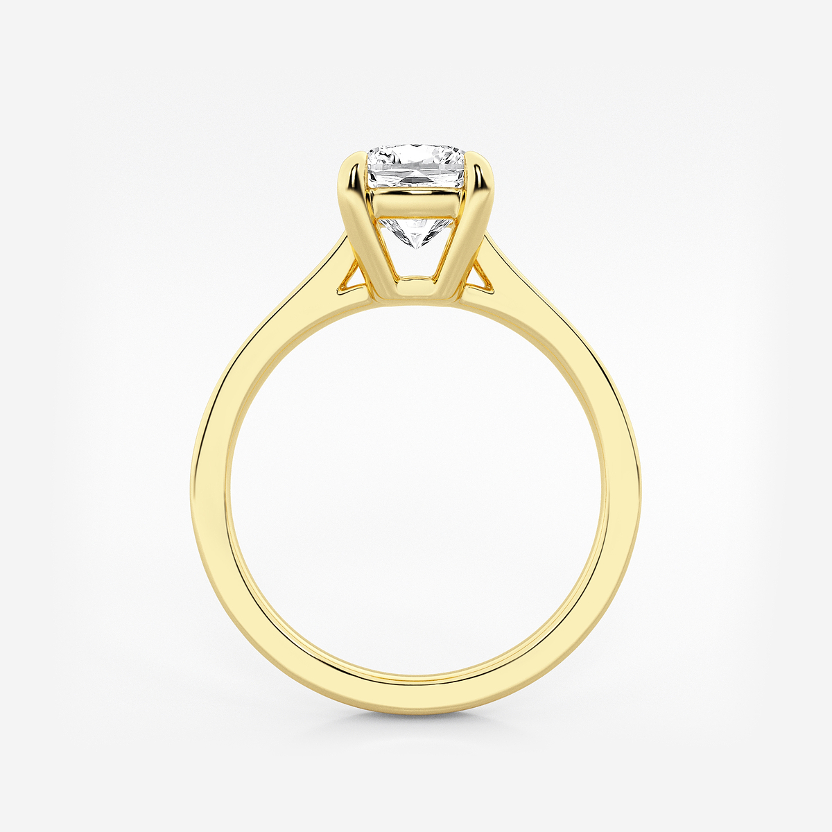 Additional Image 1 for  1 1/2 ctw Cushion Lab Grown Diamond Solitaire Engagement Ring