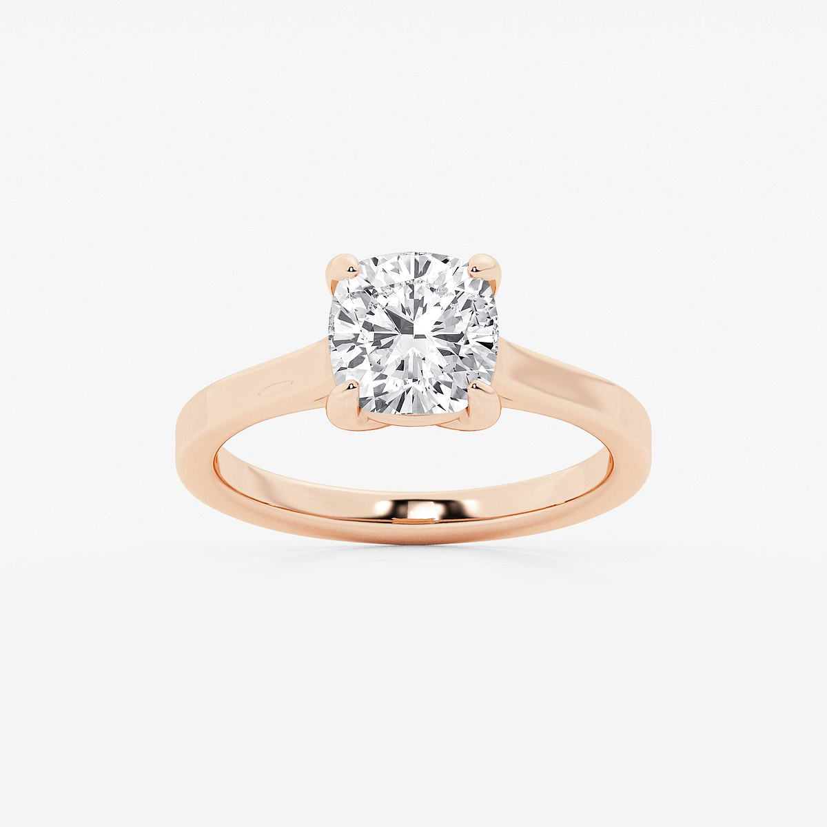 2 ctw Cushion Lab Grown Diamond Solitaire Engagement Ring