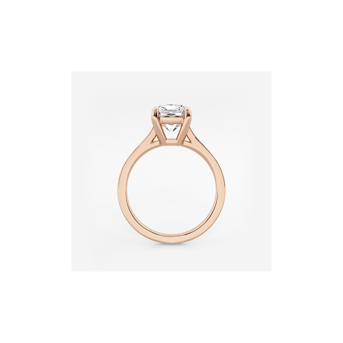 Additional Image 1 for  2 ctw Cushion Lab Grown Diamond Solitaire Engagement Ring