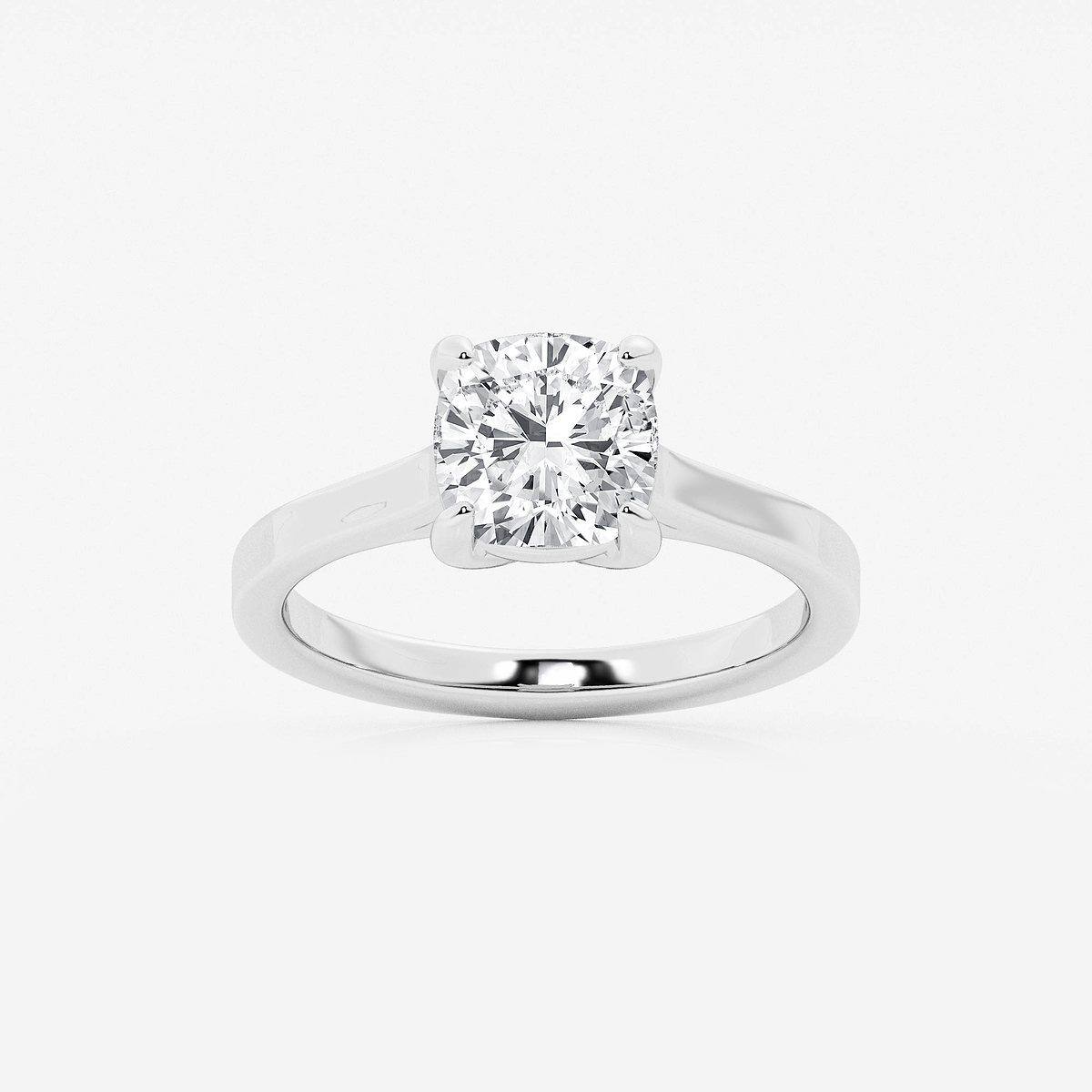 2 ctw Cushion Lab Grown Diamond Solitaire Engagement Ring