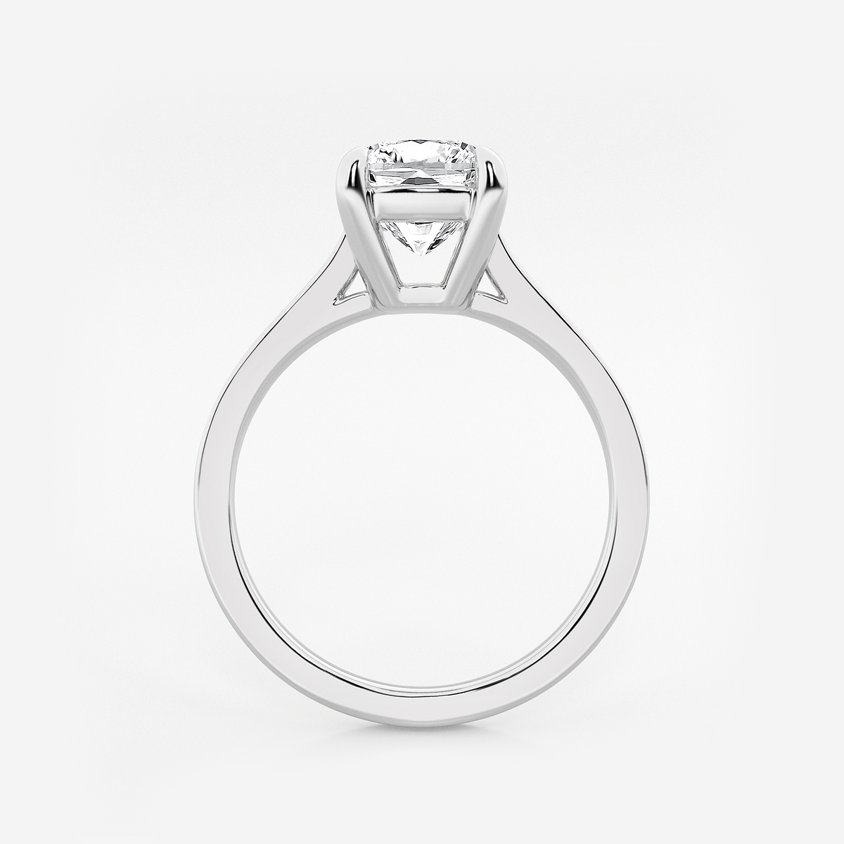 Additional Image 1 for  2 ctw Cushion Lab Grown Diamond Solitaire Engagement Ring