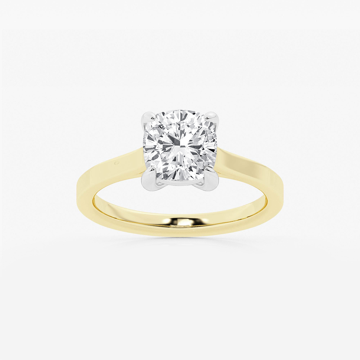 2 ctw Cushion Lab Grown Diamond Solitaire Engagement Ring