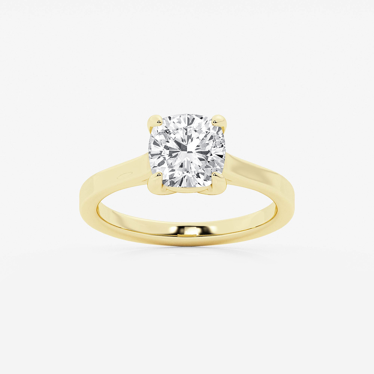 2 ctw Cushion Lab Grown Diamond Solitaire Engagement Ring