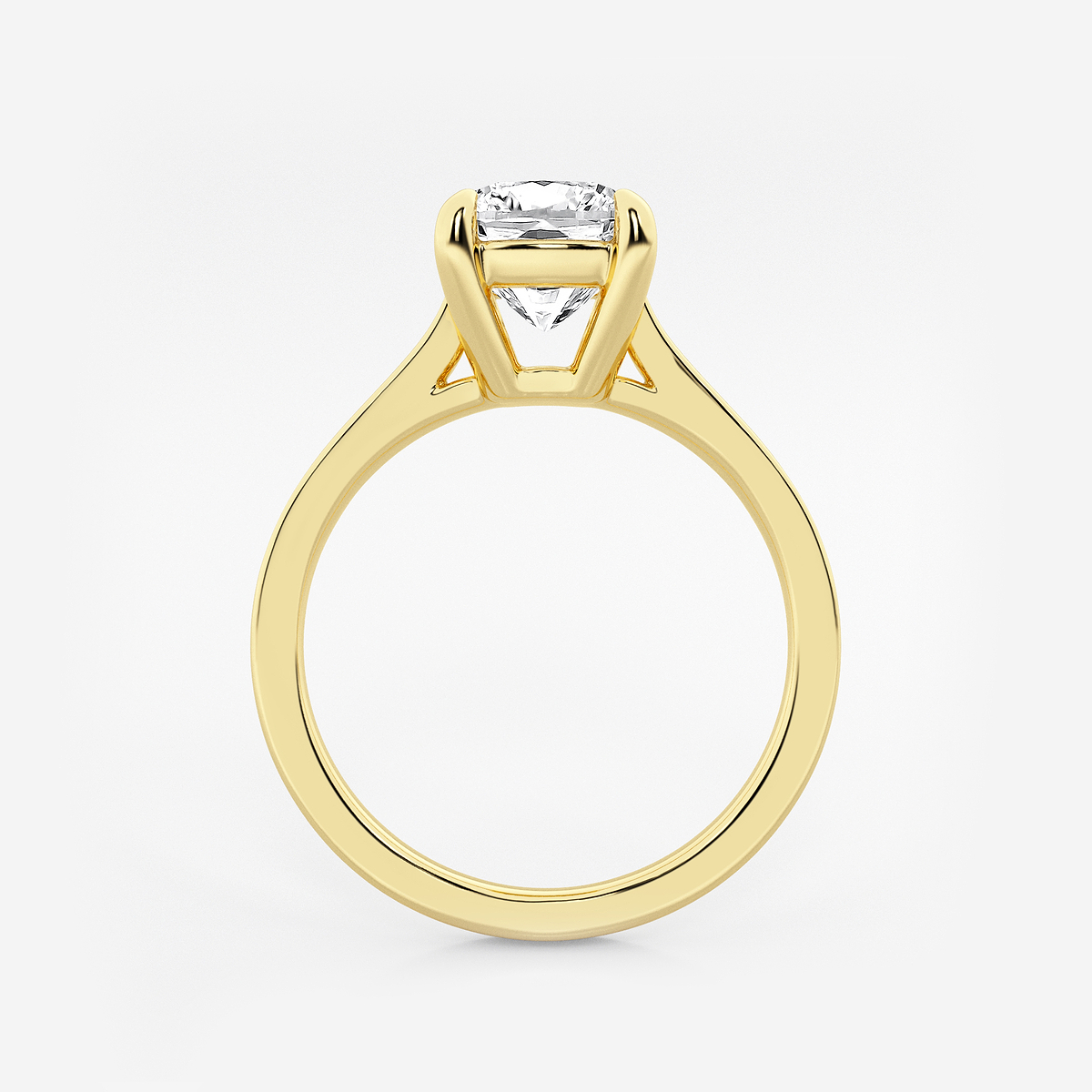 Additional Image 1 for  2 ctw Cushion Lab Grown Diamond Solitaire Engagement Ring