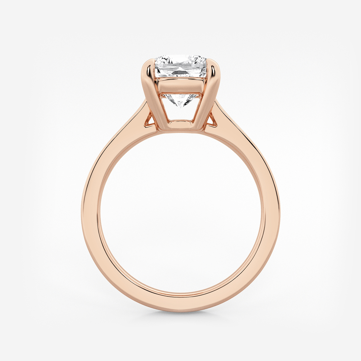 Additional Image 1 for  2 1/2 ctw Cushion Lab Grown Diamond Solitaire Engagement Ring