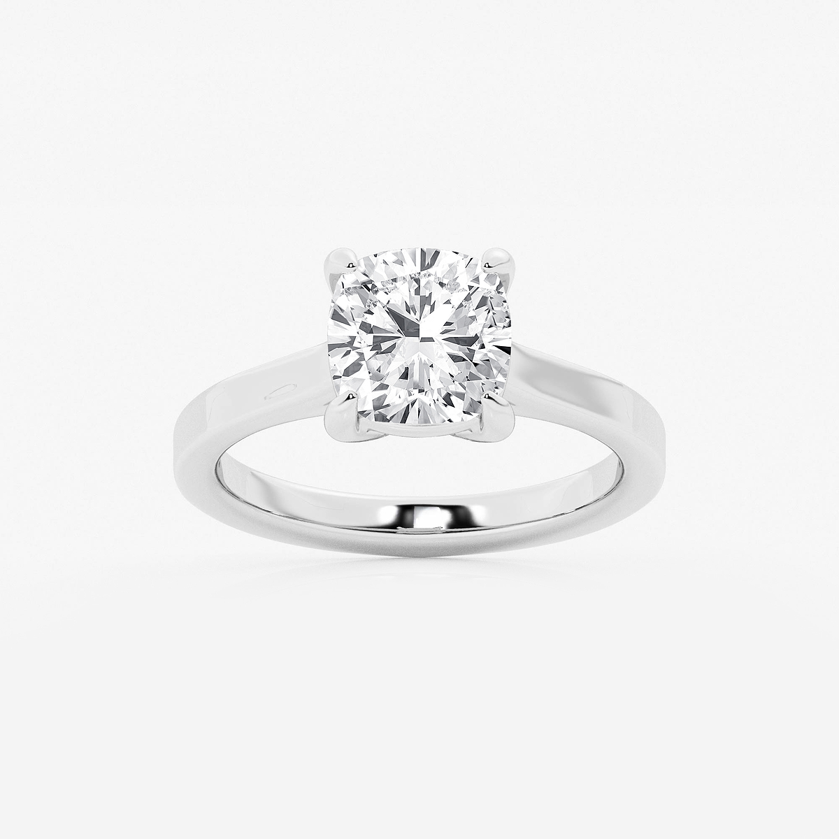 2 1/2 ctw Cushion Lab Grown Diamond Solitaire Engagement Ring