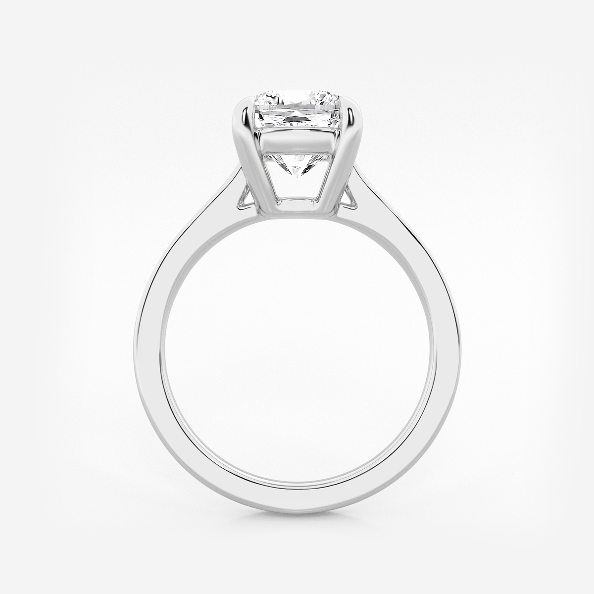 Additional Image 1 for  2 1/2 ctw Cushion Lab Grown Diamond Solitaire Engagement Ring