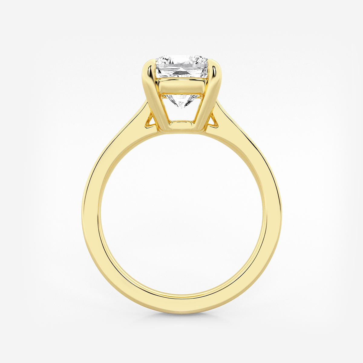Additional Image 1 for  2 1/2 ctw Cushion Lab Grown Diamond Solitaire Engagement Ring