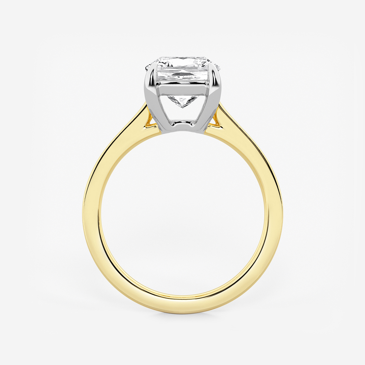 Additional Image 1 for  2 1/2 ctw Cushion Lab Grown Diamond Solitaire Engagement Ring