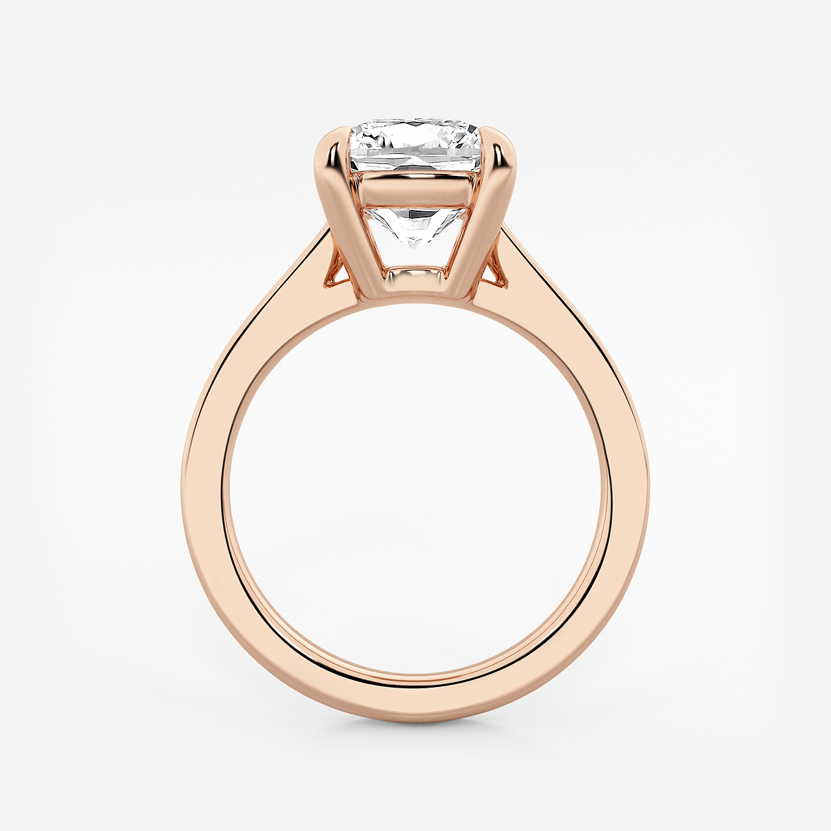 Additional Image 1 for  3 ctw Cushion Lab Grown Diamond Solitaire Engagement Ring