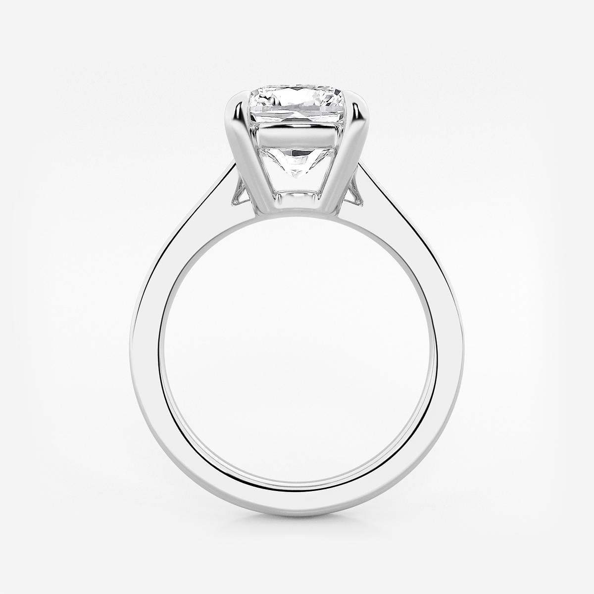 Additional Image 1 for  3 ctw Cushion Lab Grown Diamond Solitaire Engagement Ring