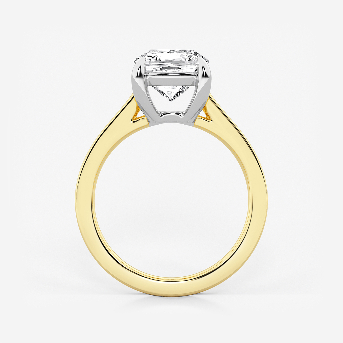 Additional Image 1 for  3 ctw Cushion Lab Grown Diamond Solitaire Engagement Ring