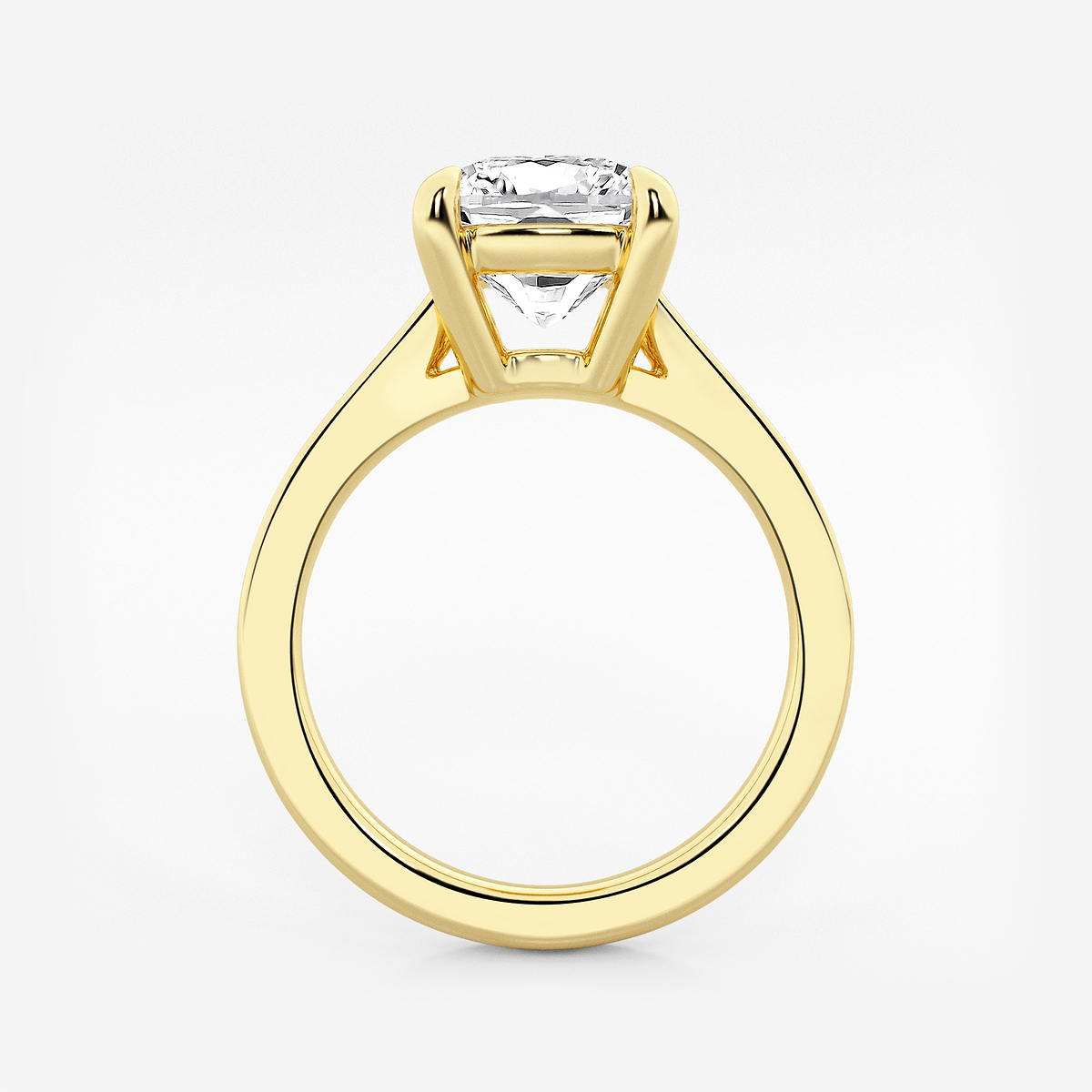 Additional Image 1 for  3 ctw Cushion Lab Grown Diamond Solitaire Engagement Ring