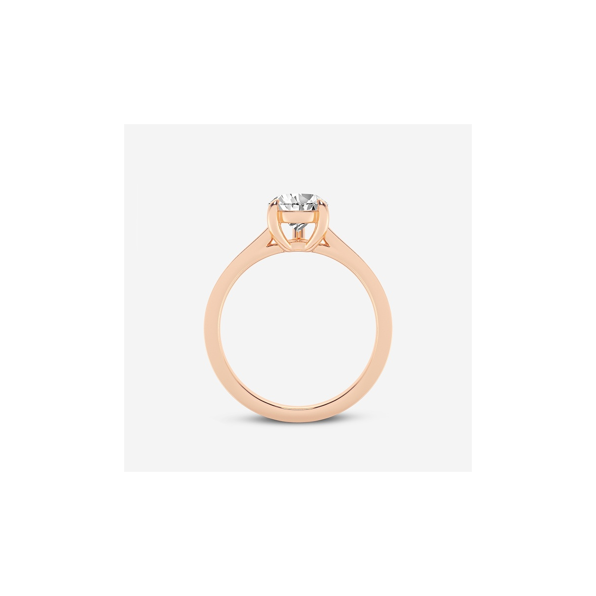 Additional Image 1 for  1 1/2 ctw Pear Lab Grown Diamond Solitaire Engagement Ring