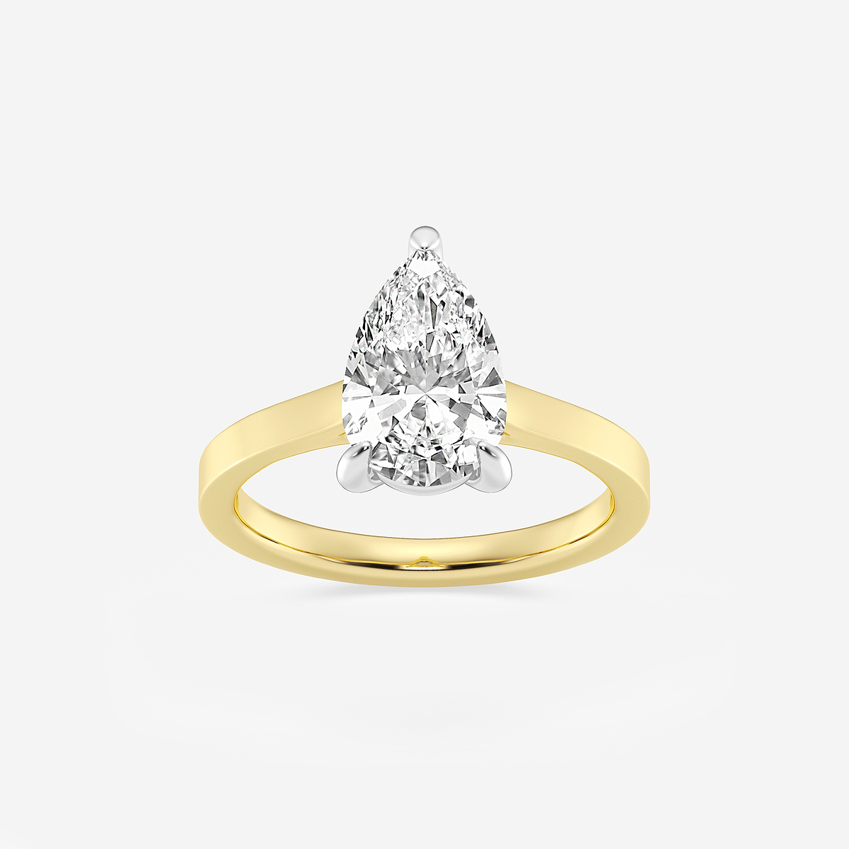 2 ctw Pear Lab Grown Diamond Solitaire Engagement Ring