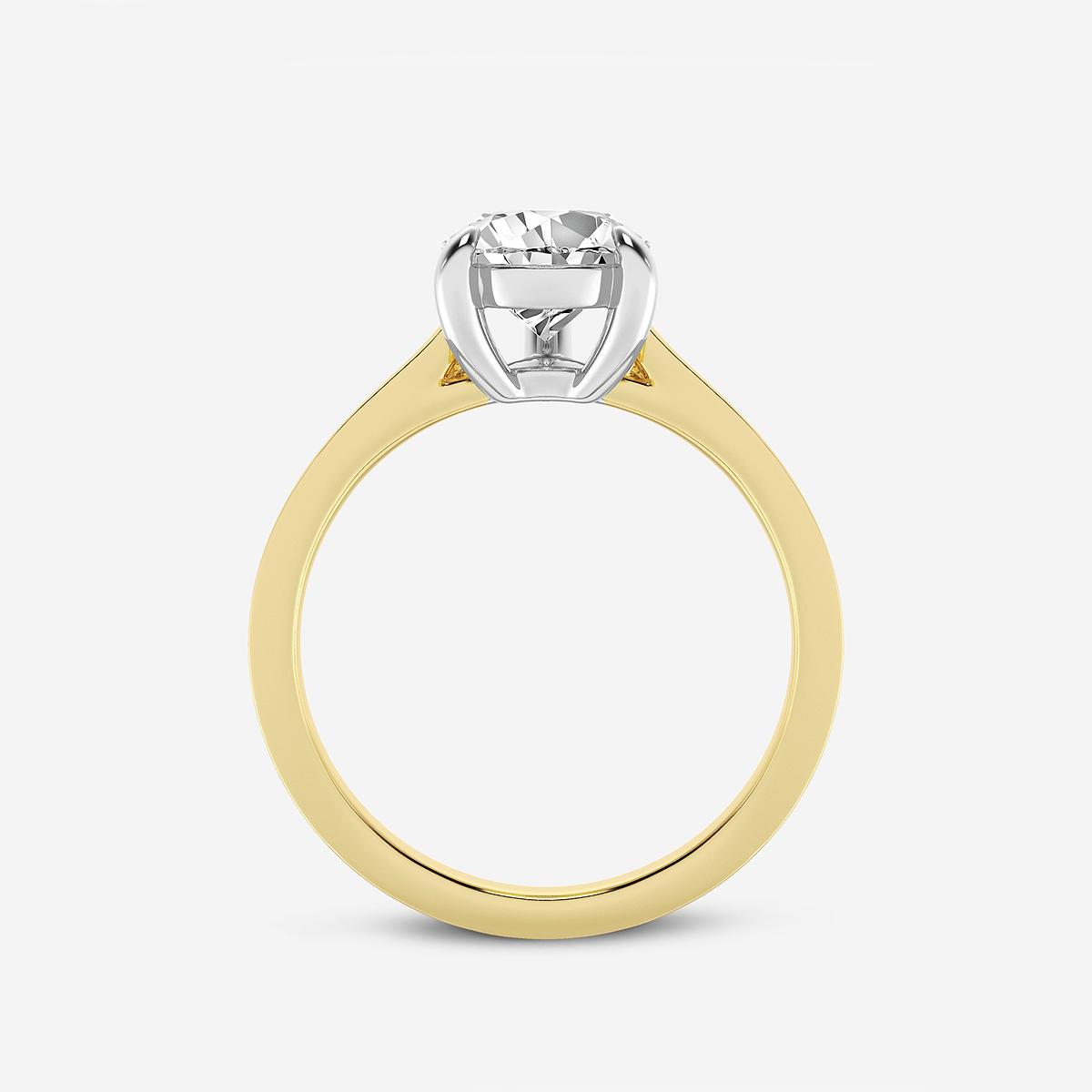 Additional Image 1 for  2 ctw Pear Lab Grown Diamond Solitaire Engagement Ring