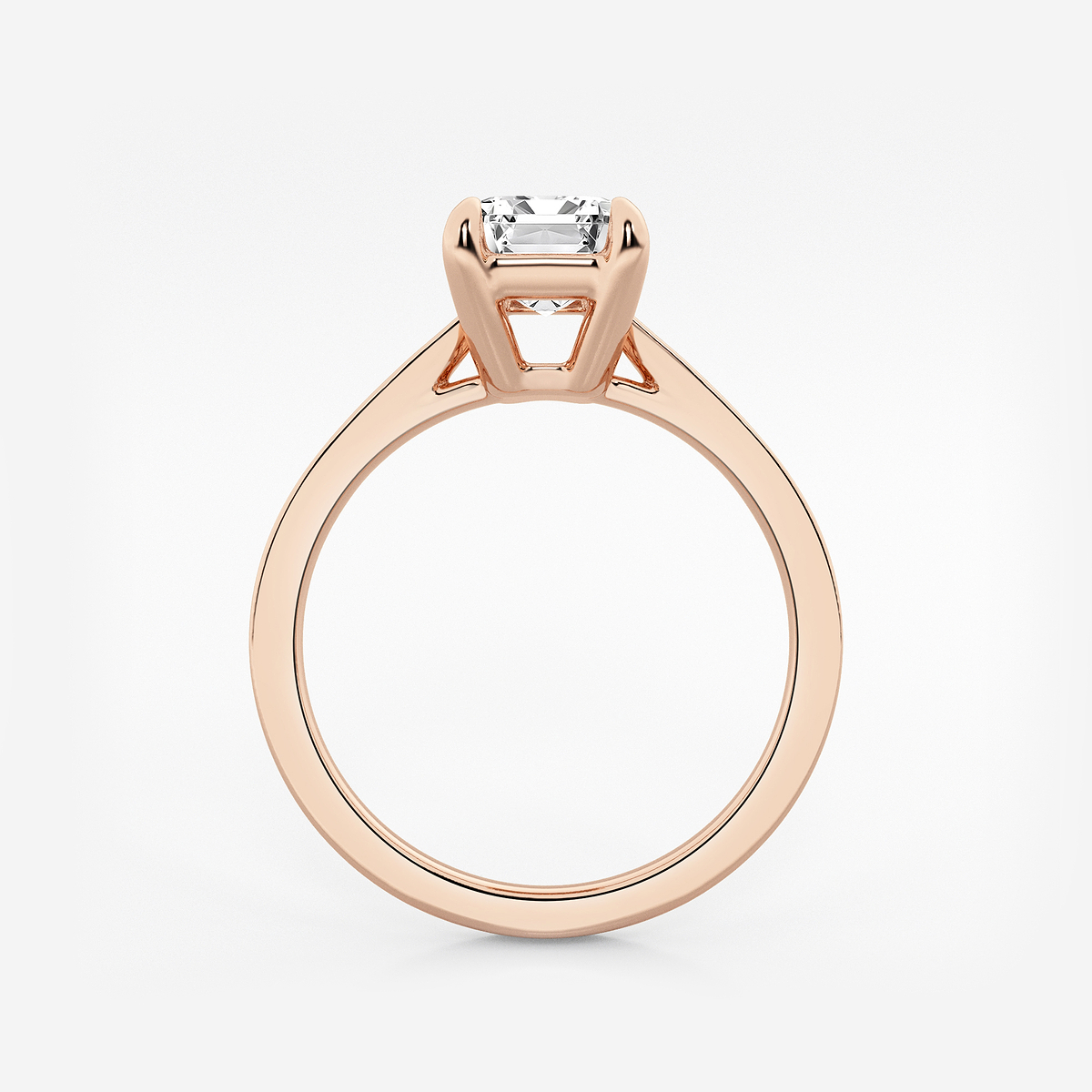 Additional Image 1 for  2 ctw Emerald Lab Grown Diamond Solitaire Engagement Ring
