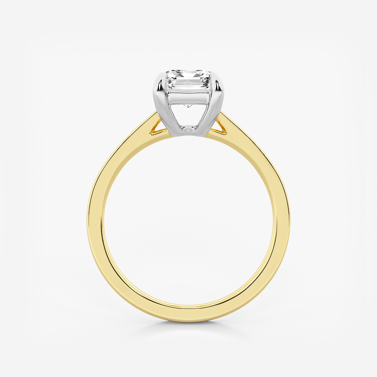 Additional Image 1 for  2 ctw Emerald Lab Grown Diamond Solitaire Engagement Ring