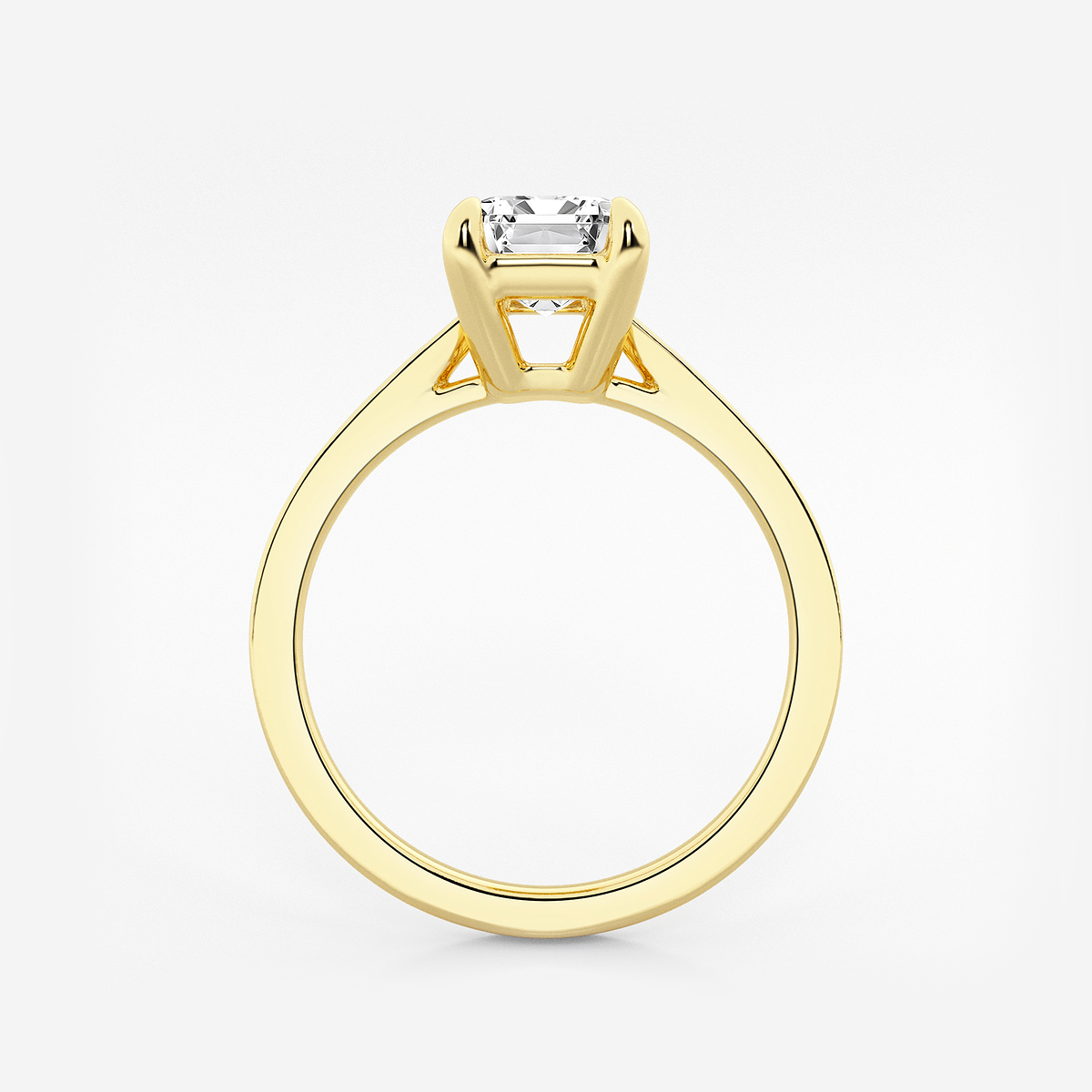 Additional Image 1 for  2 ctw Emerald Lab Grown Diamond Solitaire Engagement Ring