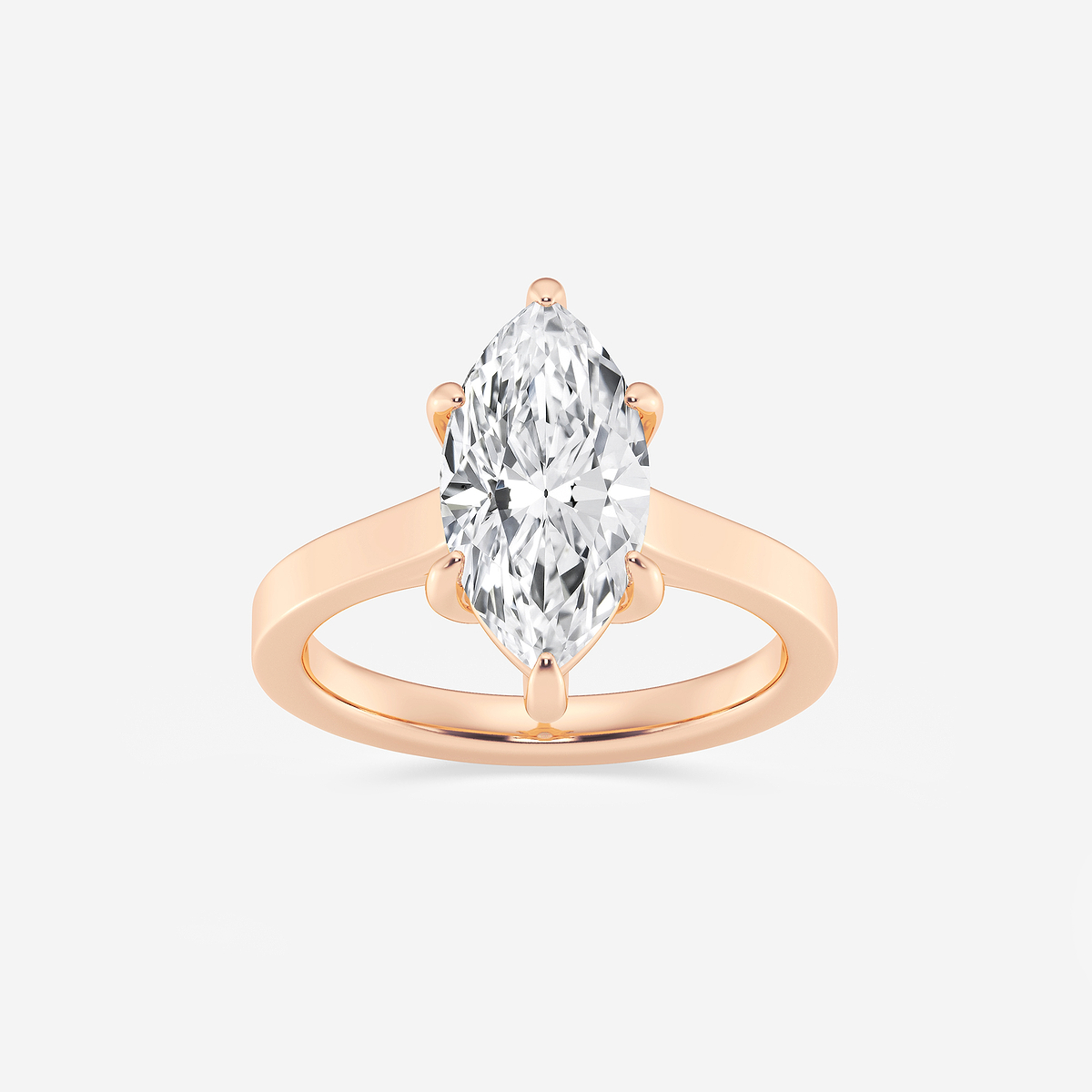 2 1/2 ctw Marquise Lab Grown Diamond Solitaire Engagement Ring