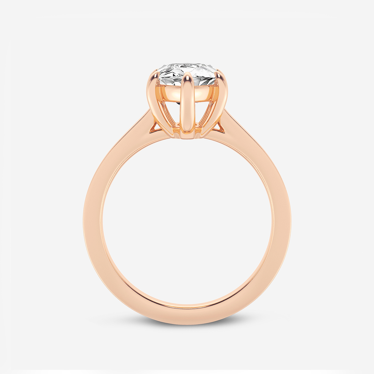 Additional Image 1 for  2 1/2 ctw Marquise Lab Grown Diamond Solitaire Engagement Ring
