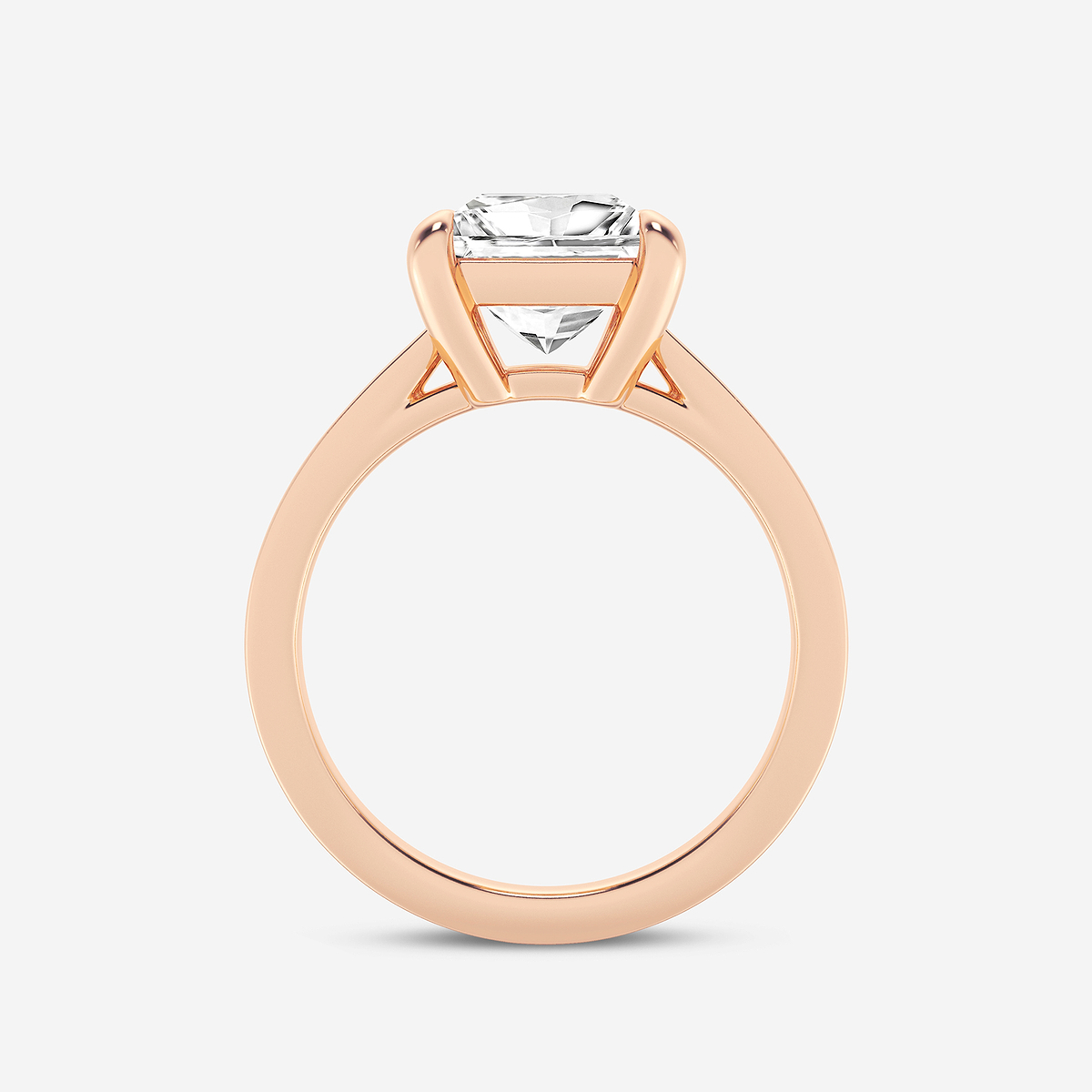 Additional Image 1 for  2 1/2 ctw Princess Lab Grown Diamond Solitaire Engagement Ring