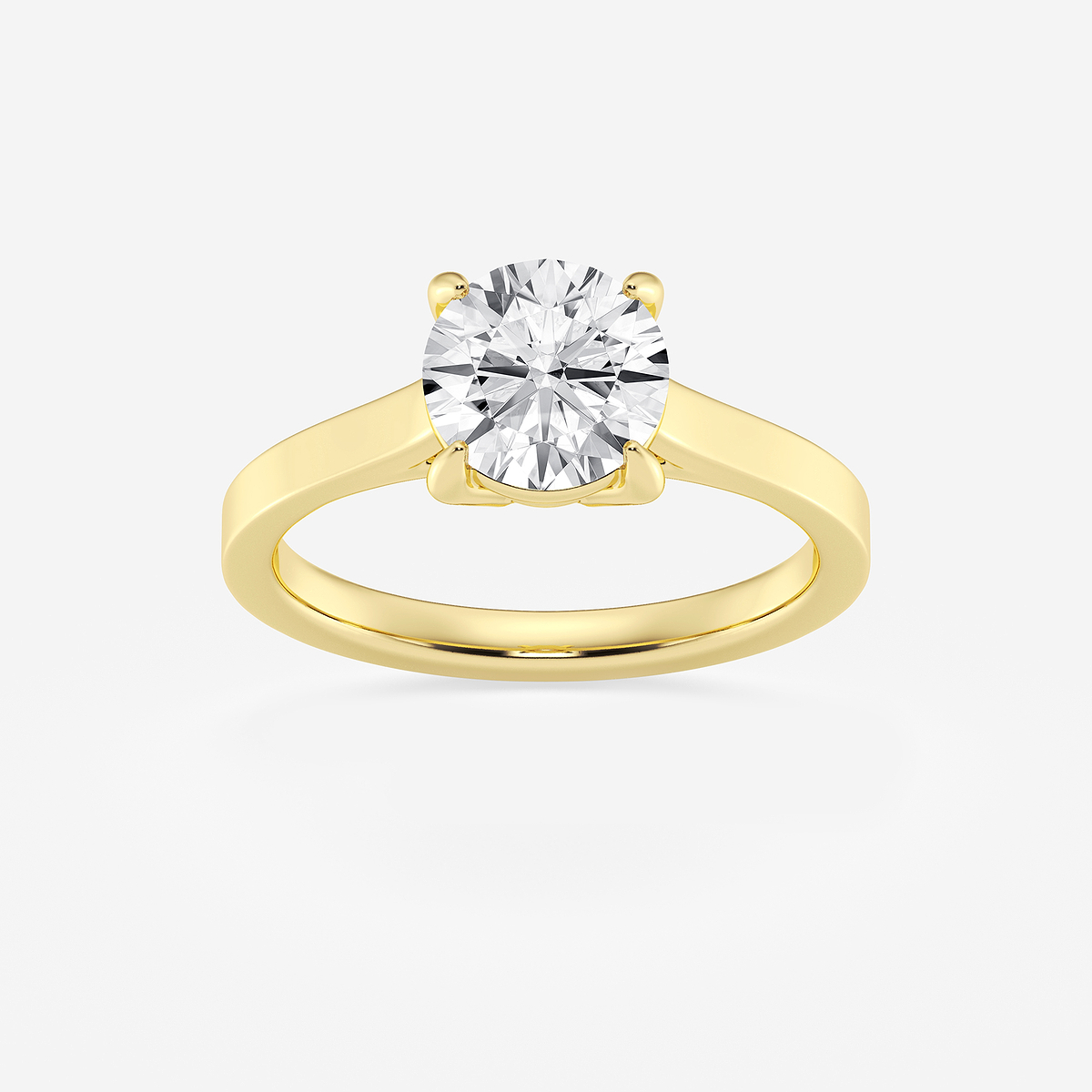 1 1/2 ctw Round Lab Grown Diamond Solitaire Engagement Ring