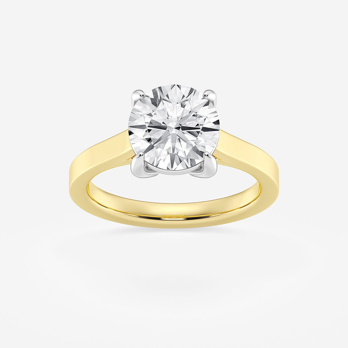 2 1/2 ctw Round Lab Grown Diamond Solitaire Engagement Ring