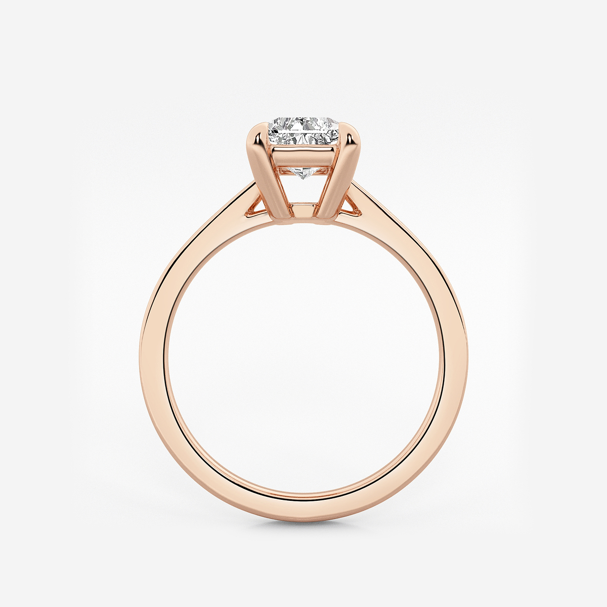 Additional Image 1 for  1 1/2 ctw Radiant Lab Grown Diamond Solitaire Engagement Ring