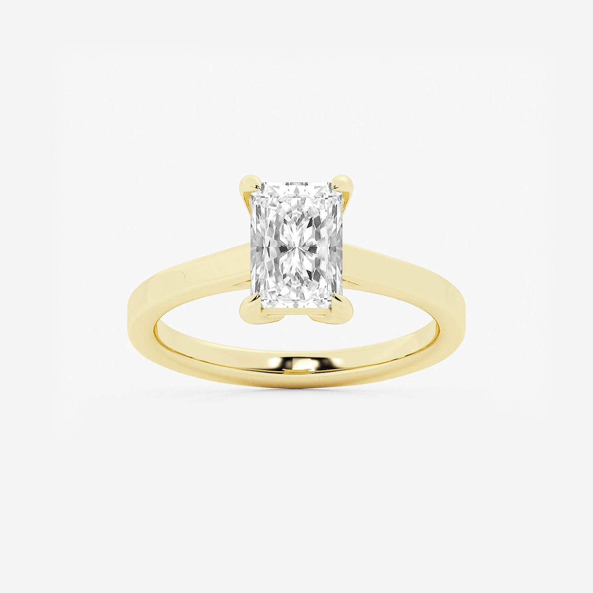 1 1/2 ctw Radiant Lab Grown Diamond Solitaire Engagement Ring