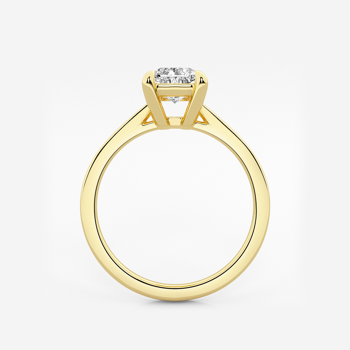 Additional Image 1 for  1 1/2 ctw Radiant Lab Grown Diamond Solitaire Engagement Ring